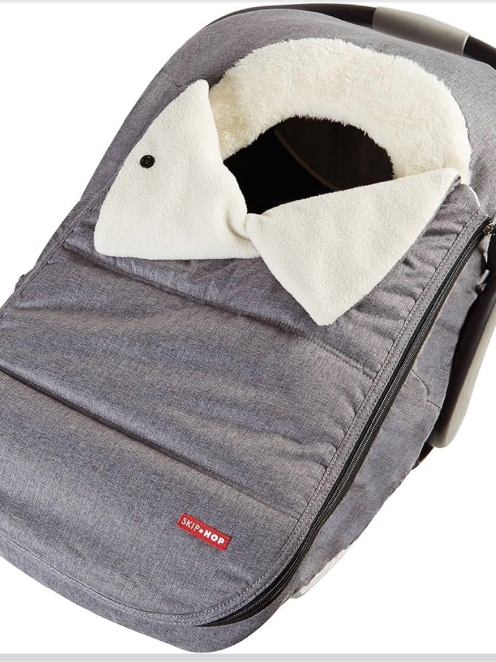 Skip Hop Grey and Cream Infant Car Seat Cover